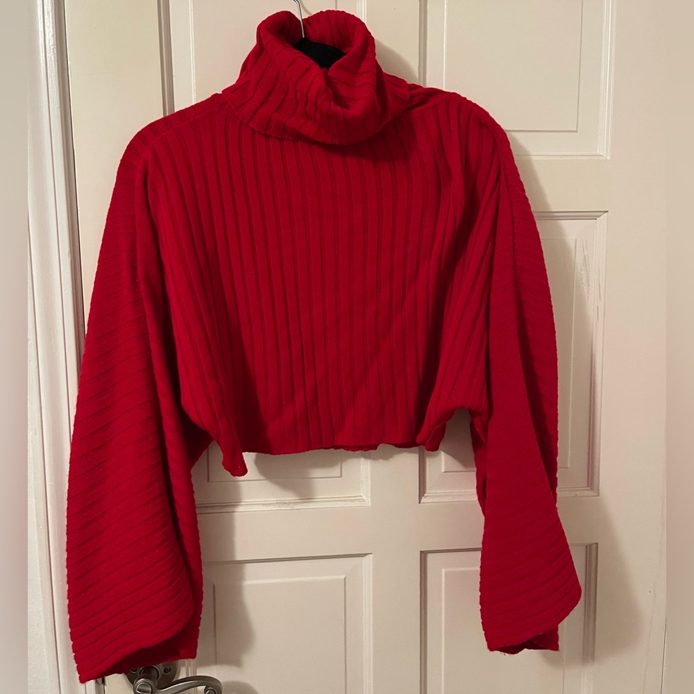 Missguided cropped turtleneck sweater